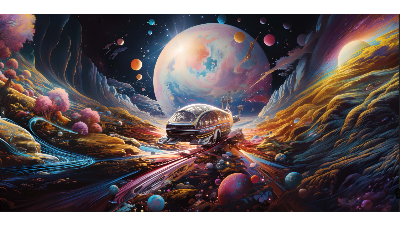 具有視覺沖擊的宇宙主題超現(xiàn)實插畫