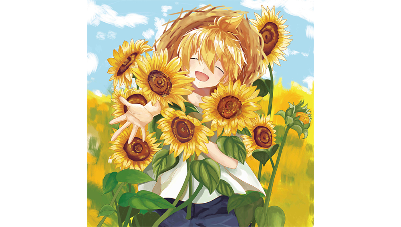 向日葵插畫