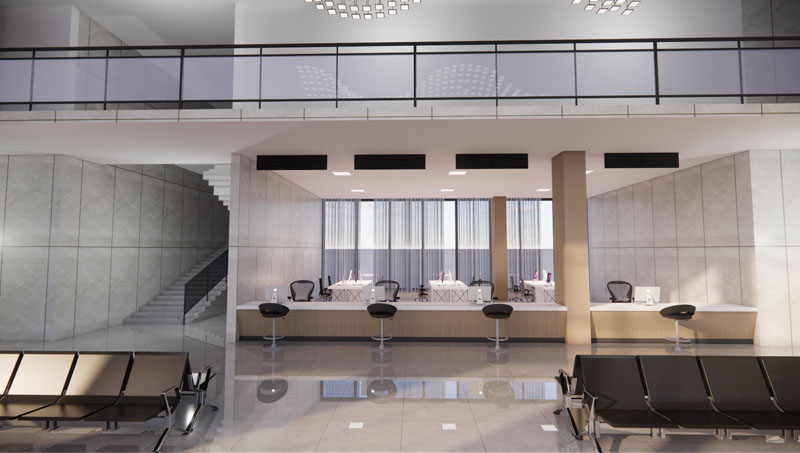 综合楼大堂设计空间设计大厅设计