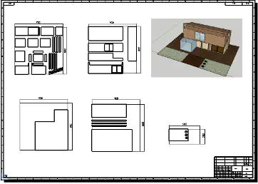 房屋模型激光切割2D制图