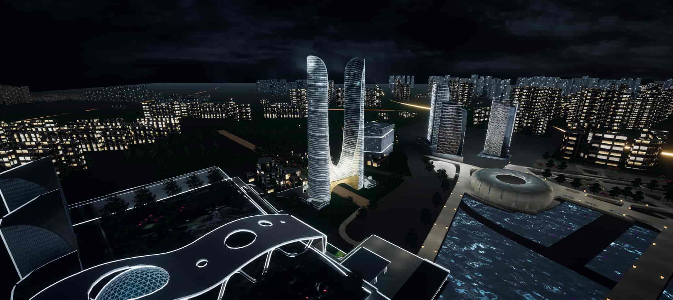 智慧城市智慧社区数据可视化3D展示项目