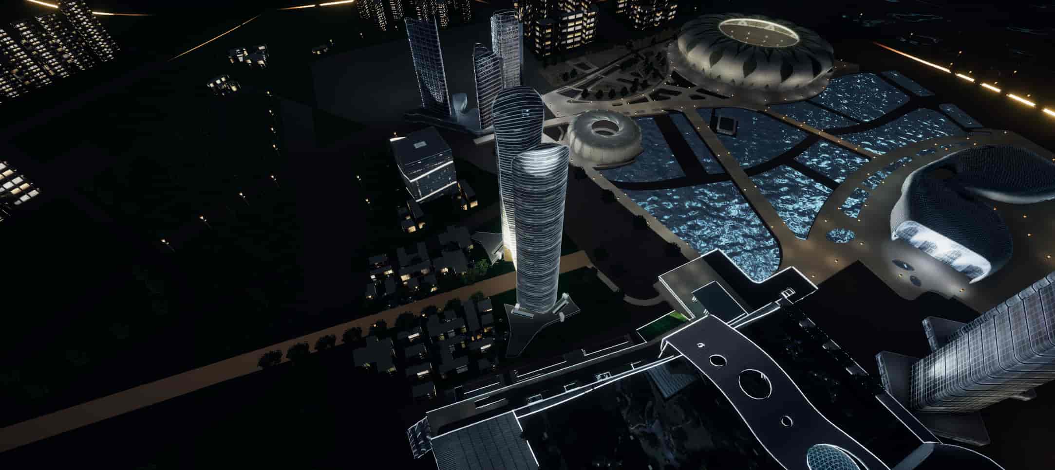 智慧城市智慧社区数据可视化3D展示项目