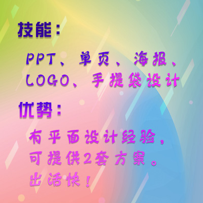 实体平面海报设、品牌定位、6年设计经验兼职设计师