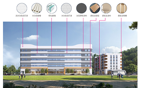 广东惠州某街道厂区建筑设计