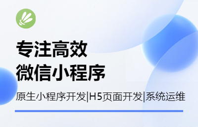 移动端开发/微信小程序原生开发和系统运维服务