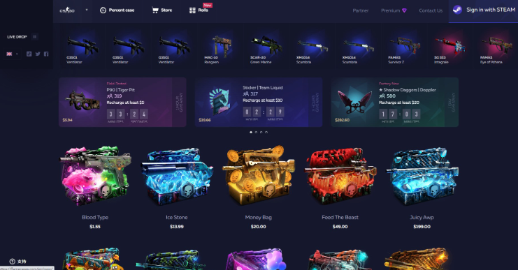 CSGO盲盒開箱網(wǎng)站搭建