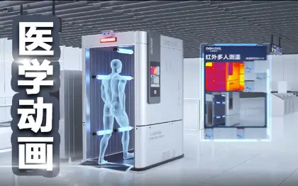 医学动画医疗三维器械动画科普医院设计视频制作宣传3d仪器