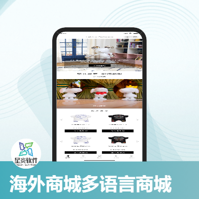 国际跨境海外商城小程序多语言多商户定制网站系统管理平台