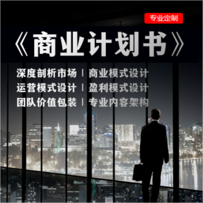 商業(yè)計劃書路演BP招商項目策劃可行性報告