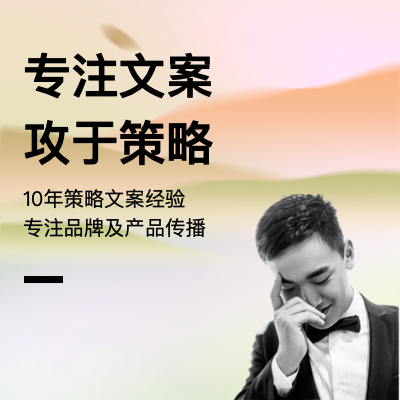 品牌定位PPT，整合营销推广报告，视频图文的文案撰写