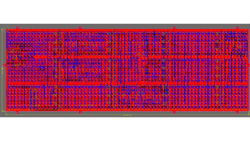 這是一款LED燈板的PCB
