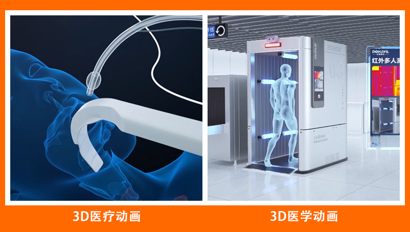 3D医学医疗产品演绎演示工业机械原理工程施工建筑三维动画