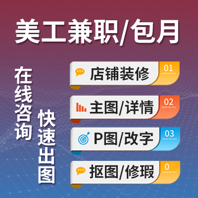 淘宝店首页装修、主图详情设计、直通车推广图设计