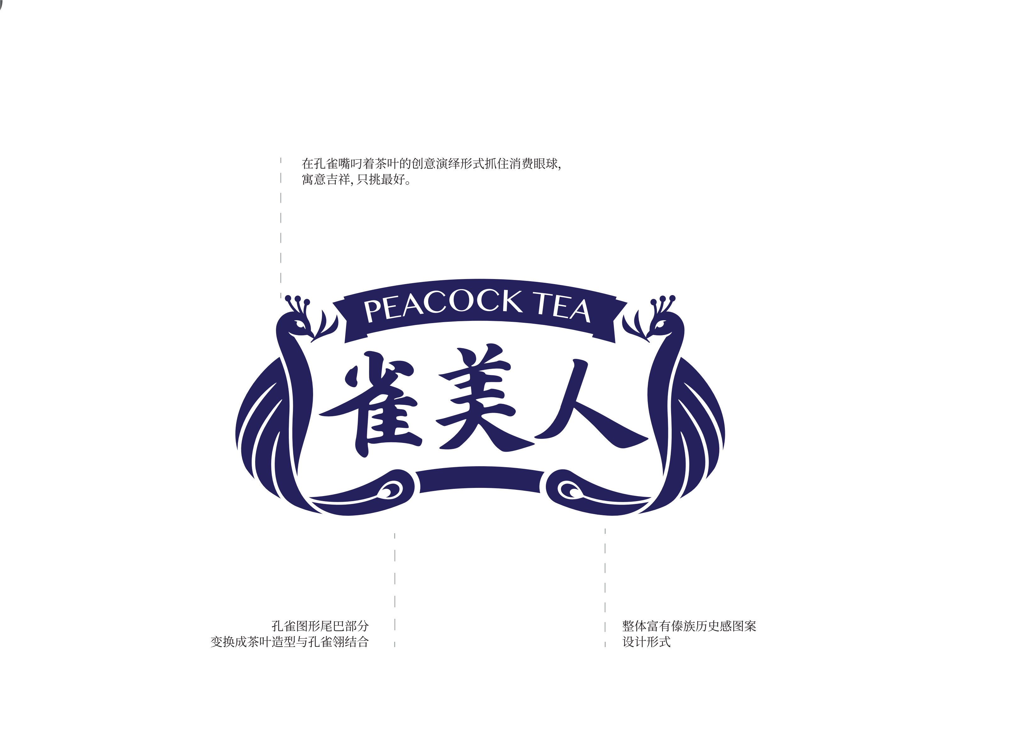 【雀美人】普洱茶高档茶叶VIS品牌设计标志logo全套