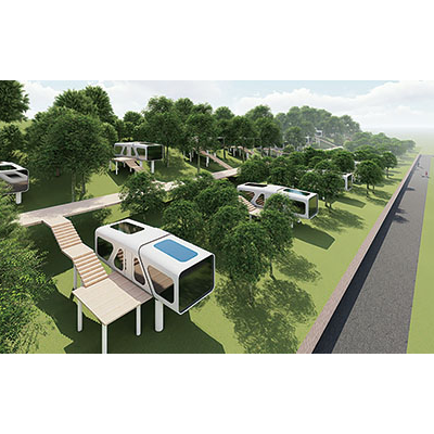 移动别墅太空舱设计微型酒店套房独立太空舱房屋