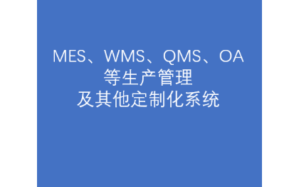 MES、WMS、QMS、OA等生产管理系统及其他定制化系