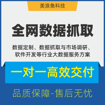 全网数据抓取/<hl>网站</hl>APP<hl>信息</hl>采集定制/大数据监测分析服务