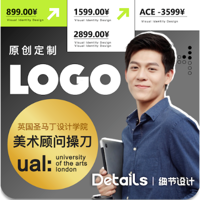 【细节设计】品牌LOGO设计企业VI商标标识注册餐饮卡通