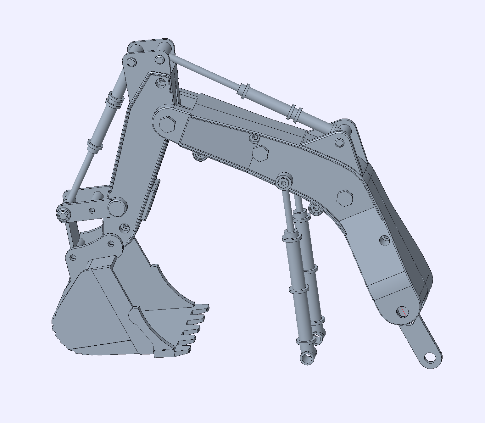 挖掘机动臂结构设计/传动设计