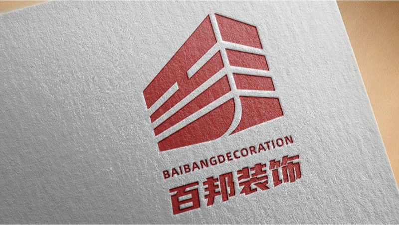 百邦裝飾-建筑裝修行業(yè)公司logo設(shè)計(jì)