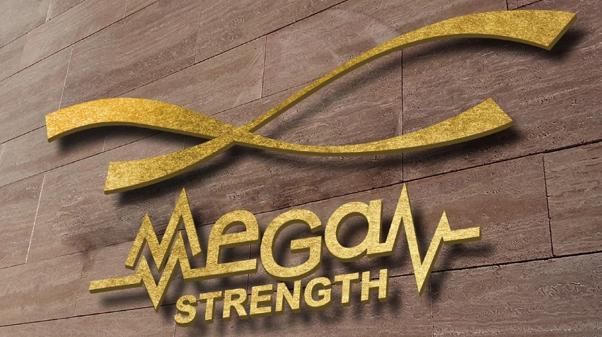 MEGA STRENGTH-健身房LOGO设计