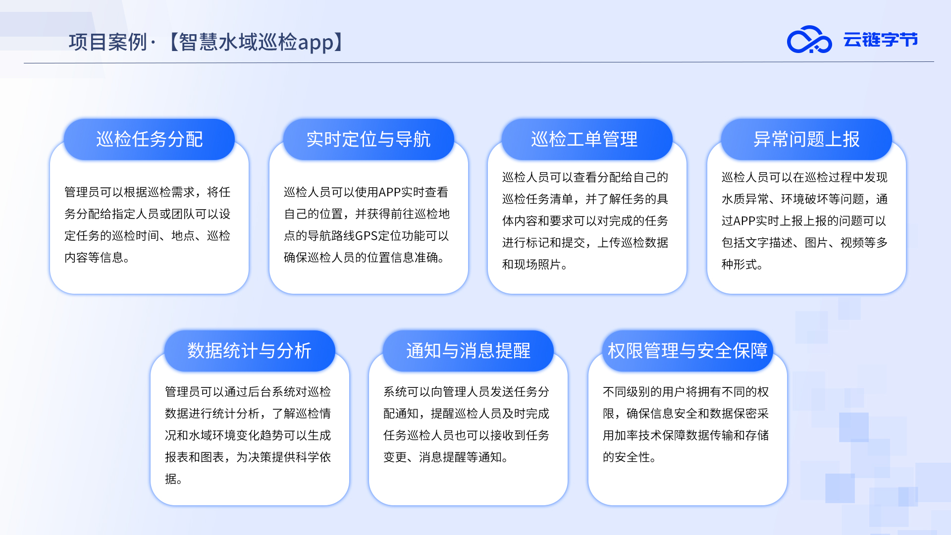 智慧水域污水巡检app