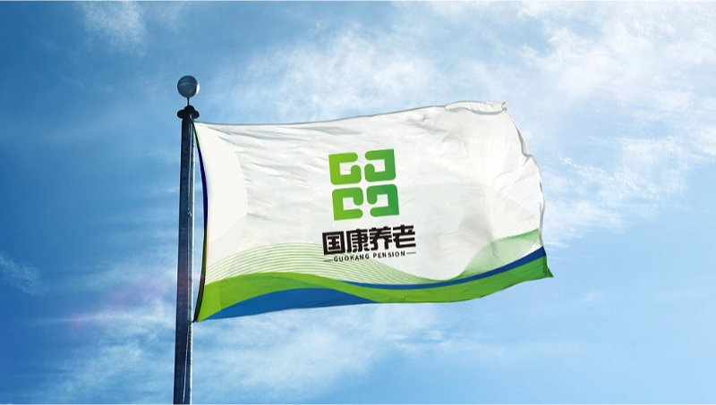 國康養(yǎng)老-養(yǎng)老院品牌logo設(shè)計