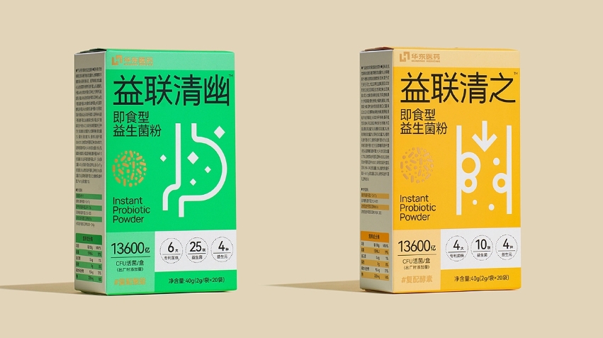 华东医药 | 即食型益生菌粉系列包装设计