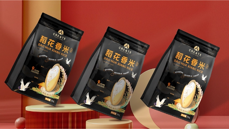稻花香米-大米包裝設(shè)計