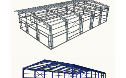 厂房设计钢结构厂房施工图规划图结构设计效果图工业厂房