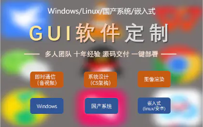 【10年软件开发】GUI程序开发 图像视频处理软件开发
