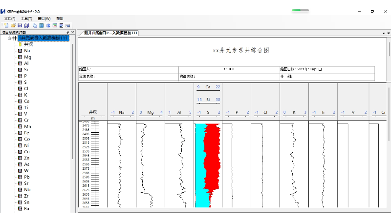 數(shù)據(jù)處理軟件開發(fā)，物理地質(zhì)元素分析，工具軟件