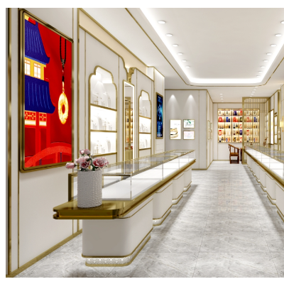 商业店铺设计，室内外效果图设计，产品布局，动线布局合理性