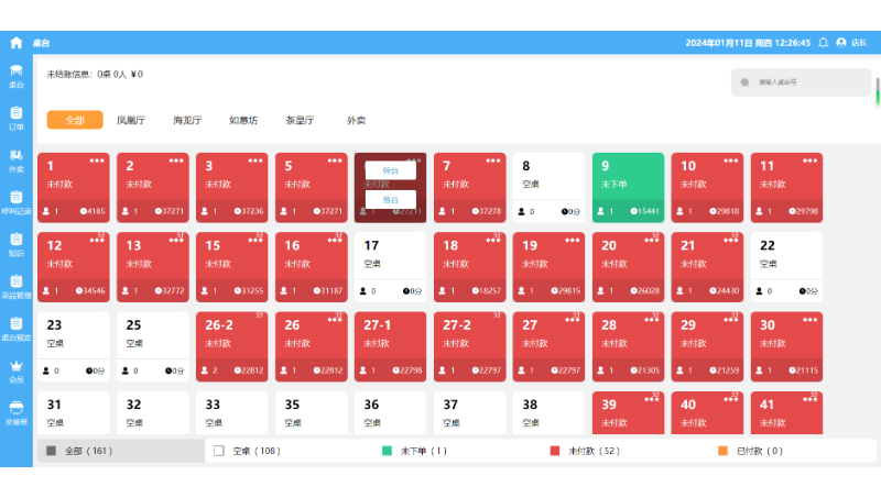 自研餐饮管理平台系统、收银系统、外卖系统、点餐系统