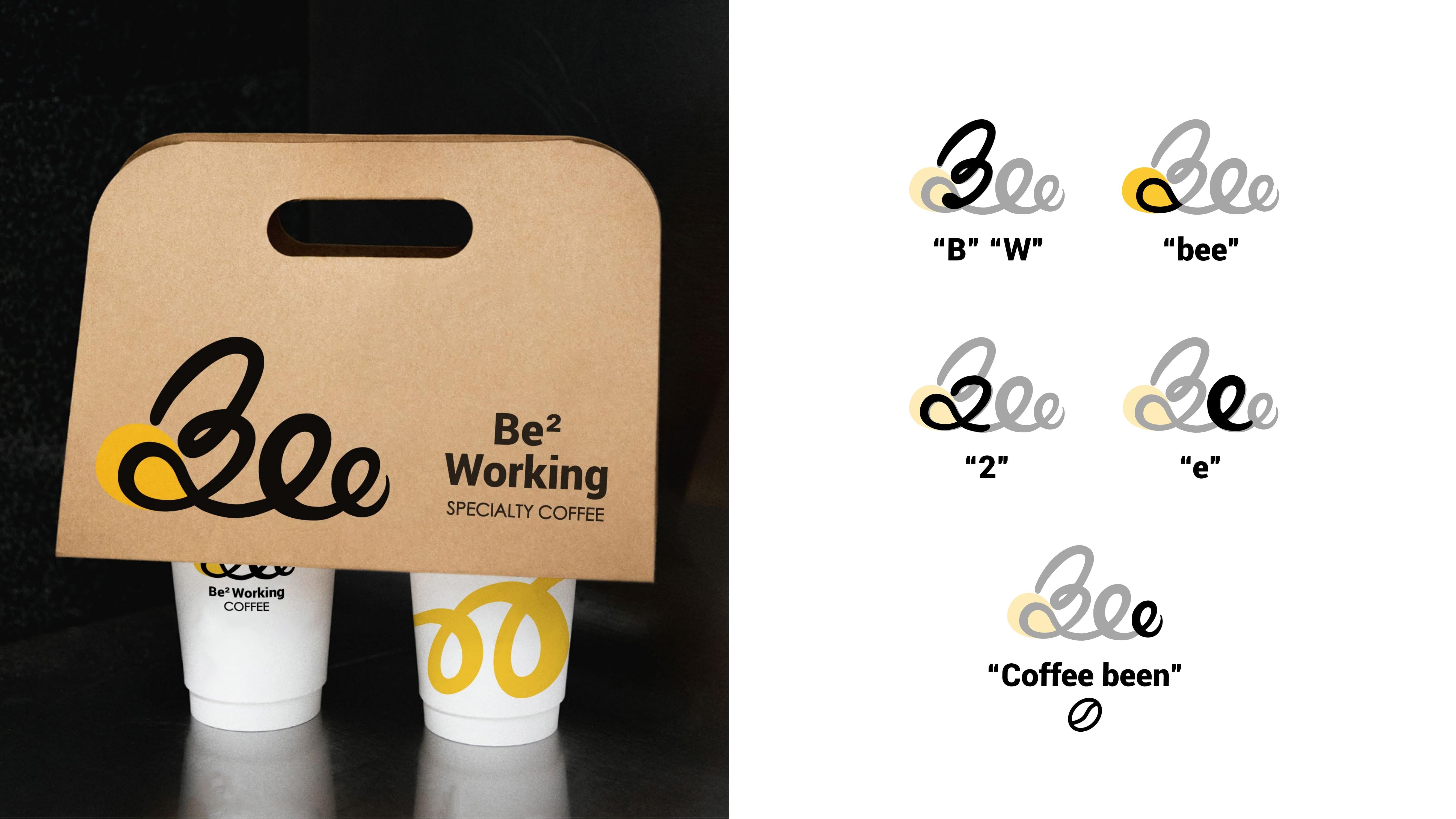 LOGO标志设计|Be²Working—茶饮品牌logo