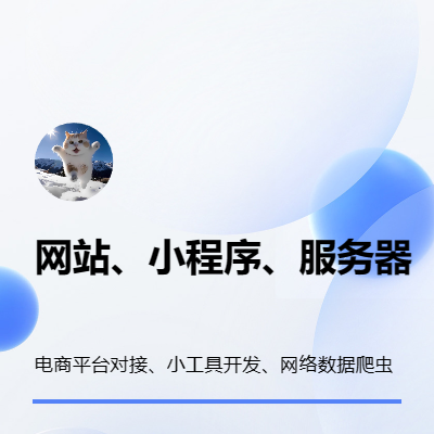 做網(wǎng)站、搭小程序、建服務(wù)器、搭網(wǎng)絡(luò)，電商平臺(tái)對(duì)接、小工具