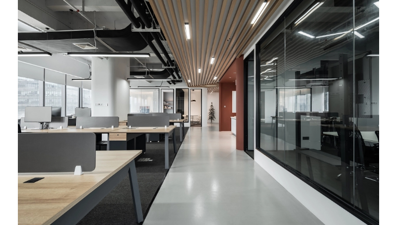 留学办公室教育机构室内设计效果图施工图cad