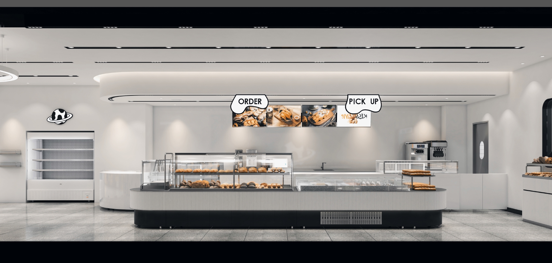 奶茶饮品店烘焙店设计小吃店铺效果图室内设计施工图