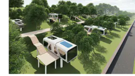 活动民宿设计太空舱设计移动房子外观结构设计