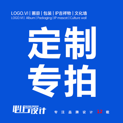 【定制专拍】必行<hl>设计</hl>LOGO画册VI包装IP卡通