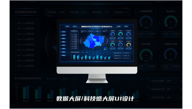 校園風(fēng)險防控系統(tǒng)UI數(shù)字化設(shè)計