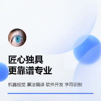 软件开发，图像处理，字符识别，缺陷检测，二维码条码识读