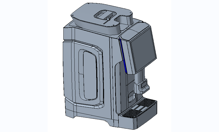 咖啡机整体结构拆解与设计
