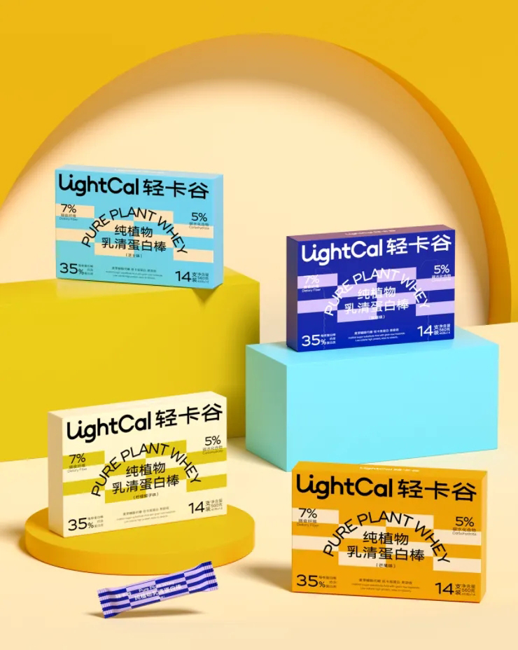 【包装设计】新消费电商包装 lightcal轻谷卡饼干