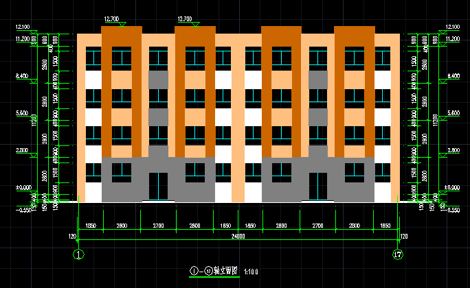 某四层建筑住宅施工图