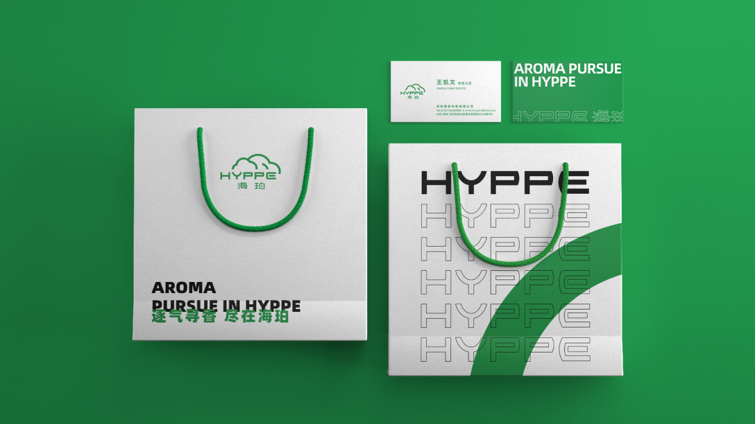 HYPPE海珀电子雾化器logo设计、vi设计整体升级