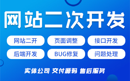 【旗舰服务】网站定制二次开发BUG修复