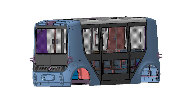 自動駕駛微循環(huán)車身結(jié)構(gòu)及內(nèi)外飾設(shè)計(jì)