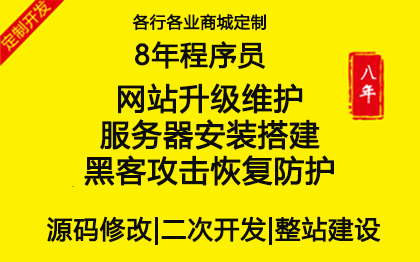 网站升级维护服务器安装搭建迁移*恢复*