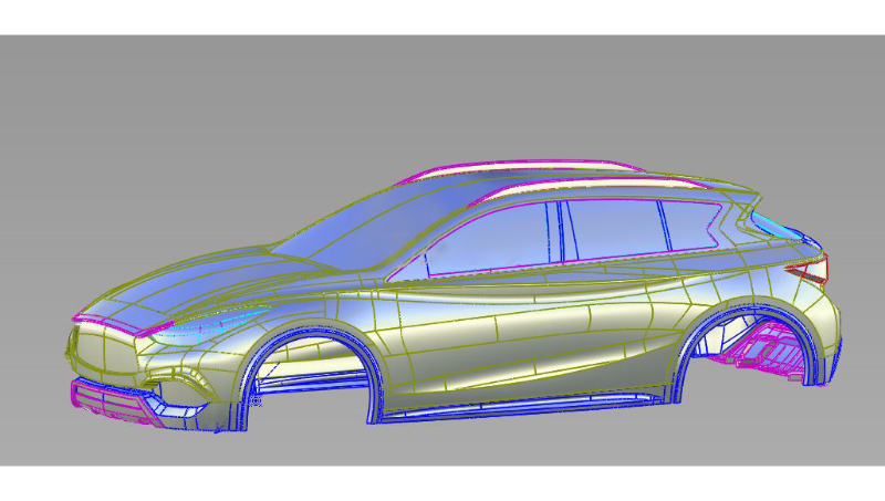 英菲尼迪汽車外觀數(shù)據(jù)建模